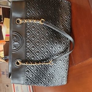 Tory Burch black "quilted" purse